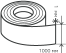 Рулон нержавеющий 1х1000 мм.  AISI 430 (12Х17) холоднокатаный,  матовый