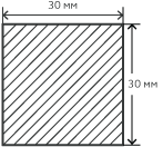 Квадрат нержавеющий  30х4100 мм. AISI 304 (08Х18Н10) калиброванный , матовый